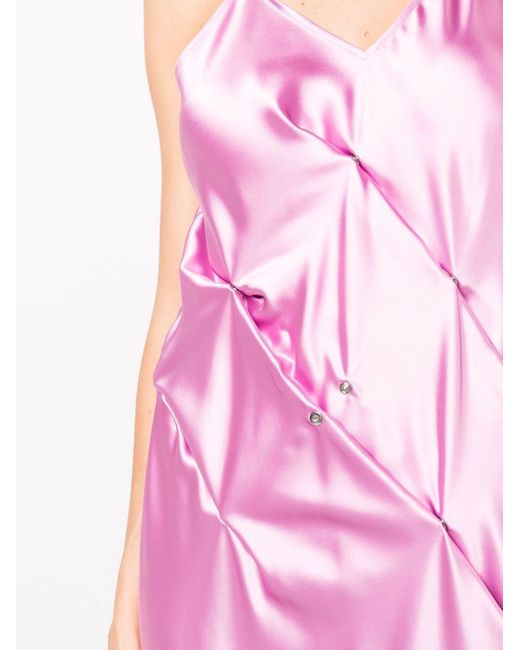 1017 ALYX 9SM Pink Halterneck Midi Dress - Women's - Acetate/viscose