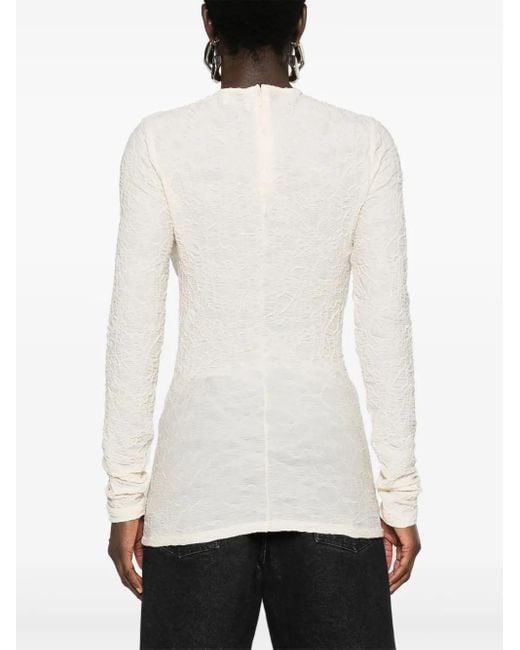 Isabel Marant White Floride Jacquard Top
