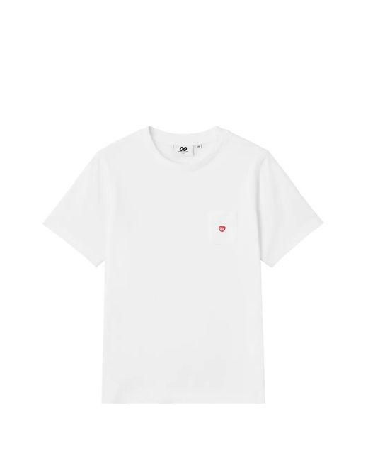 Chocoolate White Pocket Heart T-Shirt