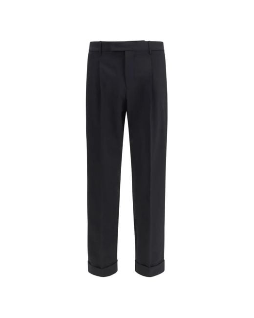 Cruna Blue Pantalon Carotte À Pli for men