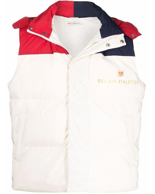 BEL-AIR ATHLETICS White Colour-Block Padded Jacket for men