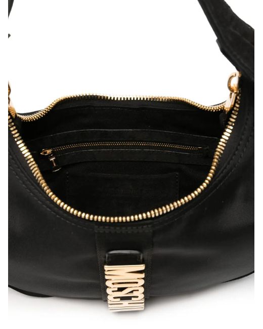 Borsa A Spalla Con Logo di Moschino in Black