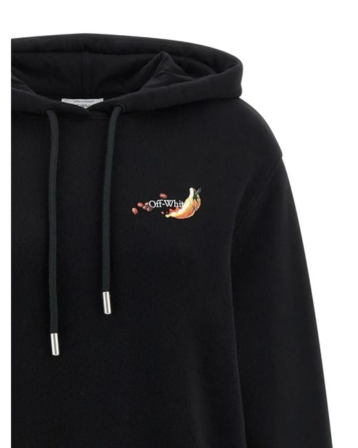 Off-White c/o Virgil Abloh Blue Emb Fruits Arrow' Hoodie