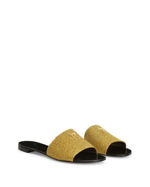 Giuseppe Zanotti Metallic Shirley Glitter Sandals
