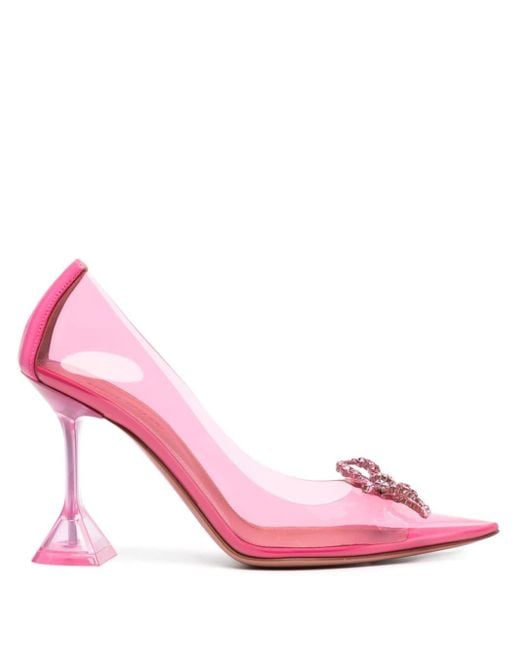 Zapatos Rosie con tacón de 100 mm AMINA MUADDI de color Pink