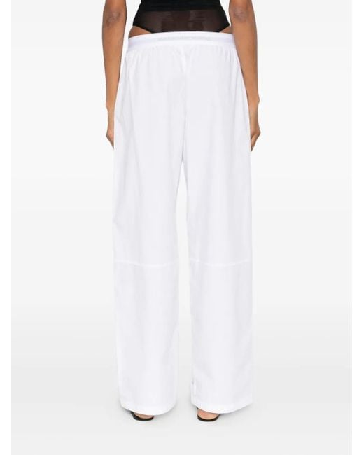 Alexander Wang White Cropped Trousers