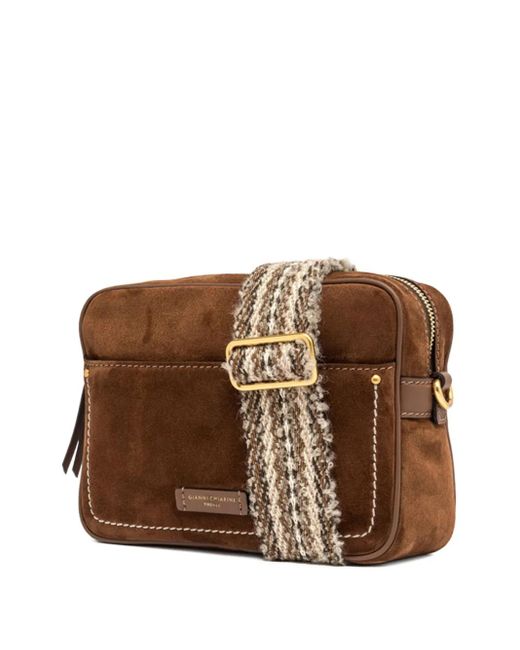 Gianni Chiarini Brown Nina Suede Cross Body Bag