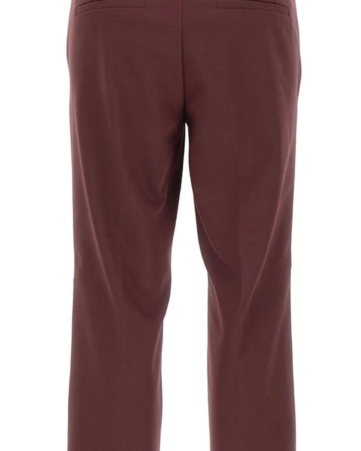 Marella Purple Side-Slit Trousers