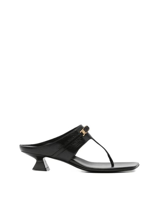 Sergio Rossi White Square-Toe Sandals