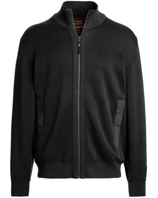 Parajumpers Black Zip-Front Sweater for men
