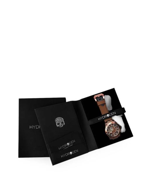 Hydrogen Brown Vento 44Mm Skeleton Dial Watch for men
