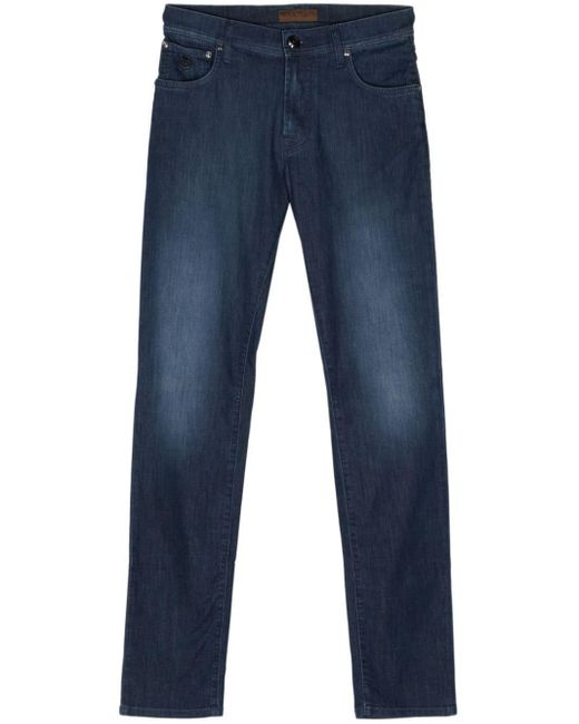 Corneliani Mid-rise straight-leg jeans in Blue für Herren
