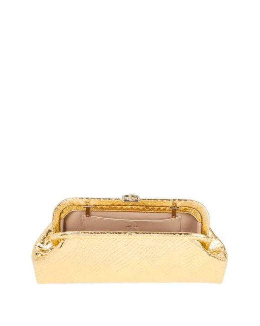 Jimmy Choo Natural Skylar Clutch Bag