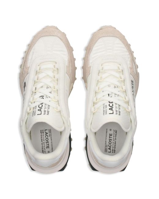 Lacoste White Elite Active Logo-print Sneakers for men