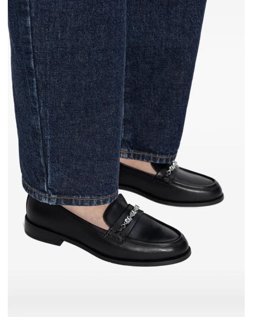 MICHAEL Michael Kors Black Dina Chain Calf Leather Pumps