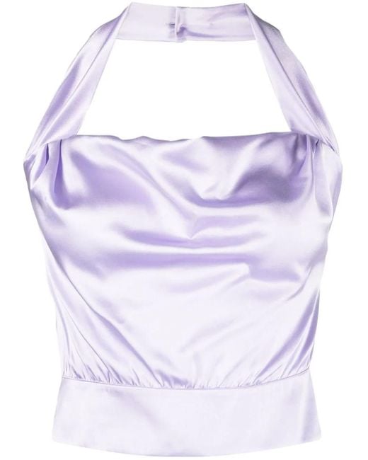 Pinko Purple Top Aus Seide