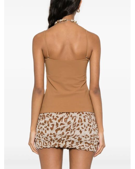 Nanushka Top Met Ruches in het Brown