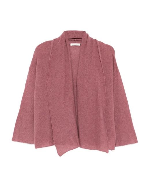 Cardigan Aperto di Fedeli in Pink