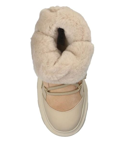 Inuikii Natural Endurance Trekking Shearling-Trimmed Platform Boots
