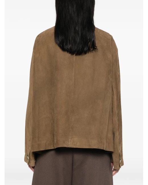 Joseph Natural Suede Boxy Jacket