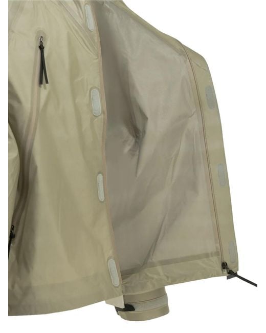 Cappotto Con Zip E Cappuccio di Goldwin in Green da Uomo