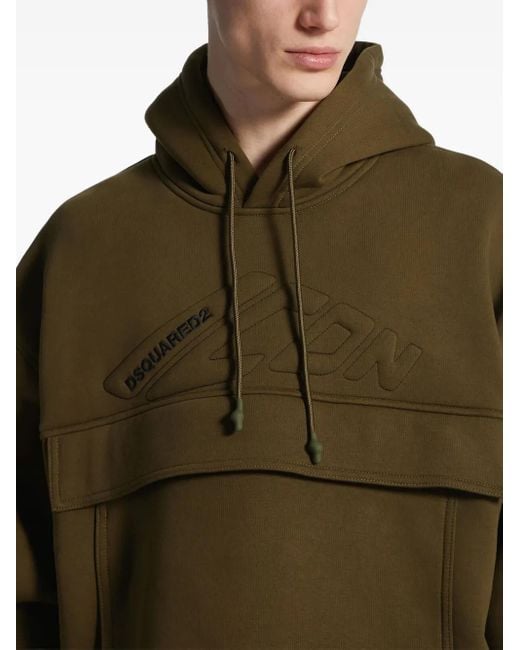 DSquared² Green Logo Hoodie for men