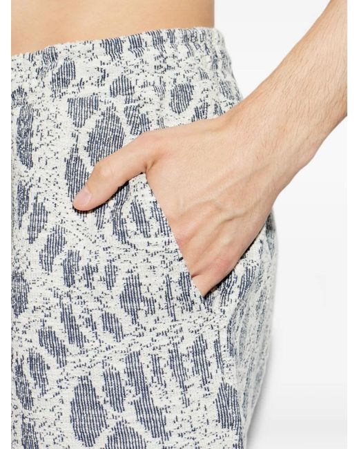 Samsøe & Samsøe Multicolor Sajabari Jacquard-Patterned Shorts for men