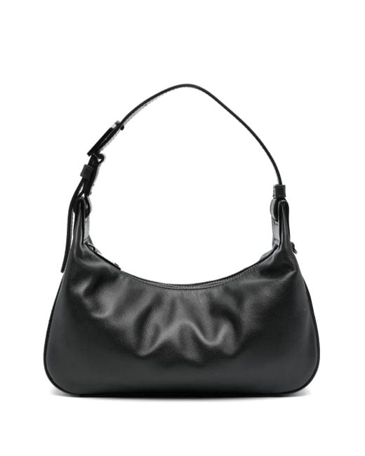 Furla Flow Leren Schoudertas in het Black