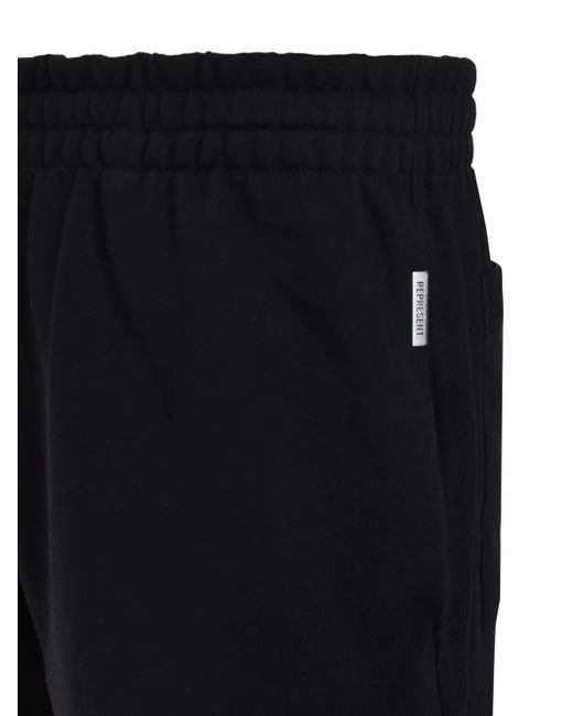 Represent Black Jersey Track Shorts for men