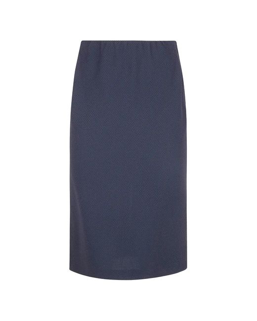 Seventy Blue Textured Skirt