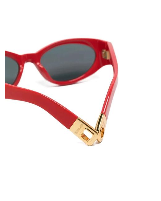 Jacquemus White Lunettes De Soleil À Monture Ovale