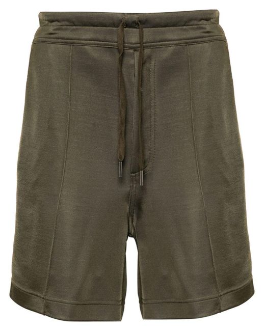 Pantalones cortos de chándal con costuras Tom Ford de hombre de color Green