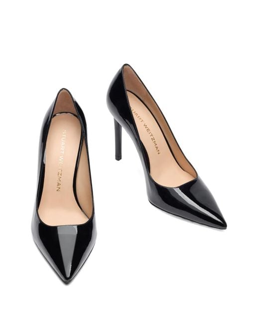Stuart Weitzman 100Mm Stuart Power Pumps in het Black