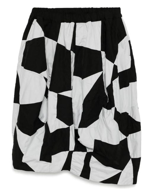 COMME DES GARÇON BLACK Black Patchwork Trousers