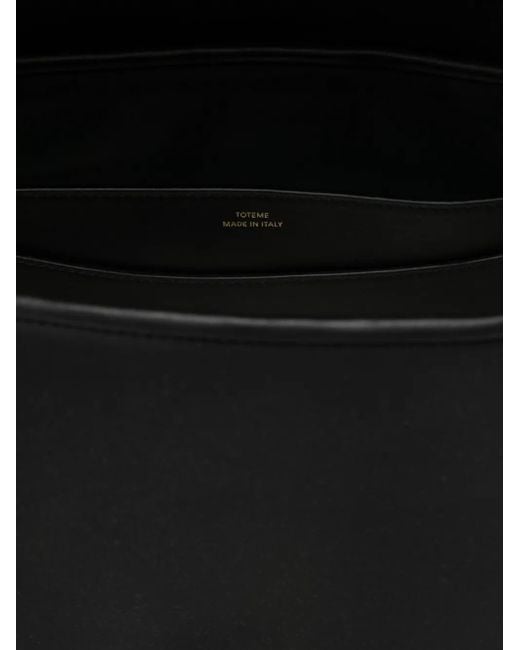 Totême Black T-Lock Satchel Bag