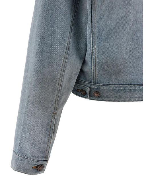 Chaqueta Con Doble Capa Balenciaga de color Blue