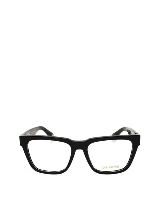 Roberto Cavalli Black Square-Frame Glasses
