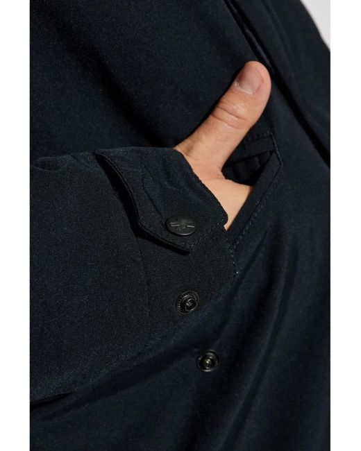 Moncler Blue Long Parka Jacket for men