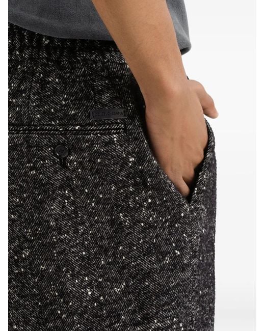 Dolce & Gabbana Gray Side-Pockets Drawstring Trousers for men