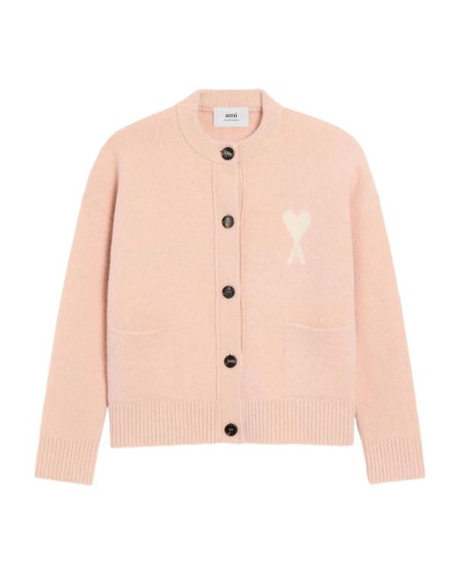 AMI Vest Met Logo in het Pink