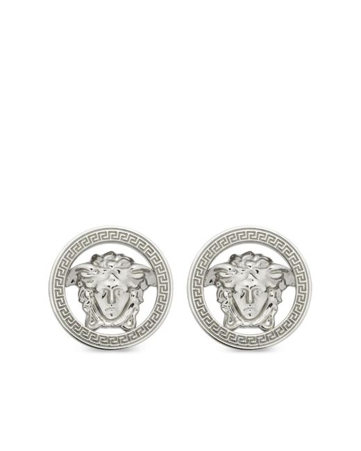 Versace White Medusa '95 Stud Earrings
