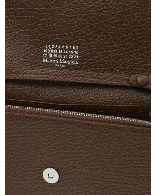 Maison Margiela Brown Leather Chain Wallet