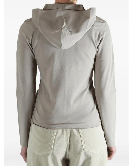 Pull À Col Zippé Amomento en coloris Gray