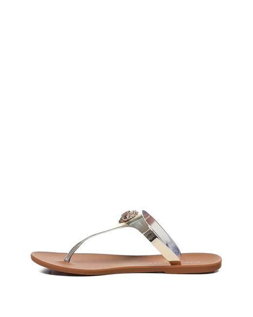 Kurt Geiger Brown Flip-Flops Mit Logo