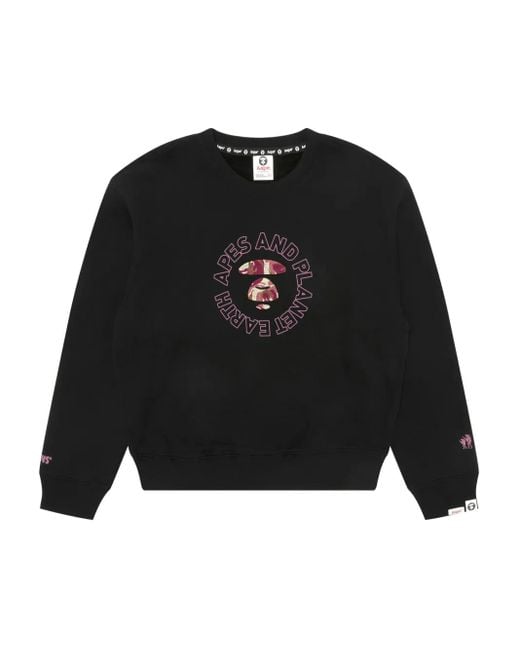 Aape By A Bathing Ape カモフラージュ スウェットシャツ Black