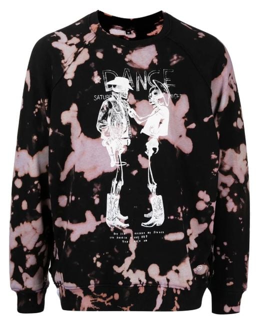 Stain Shade Black X Hiroshi Fujiwara Skeleton-Print Sweatshirt for men