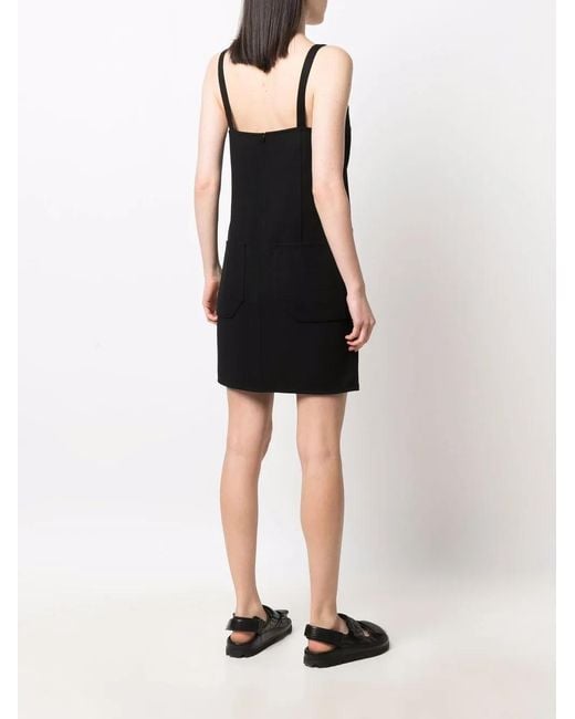 Robe Courte En Maille À Design Sans Manches Max Mara en coloris Black