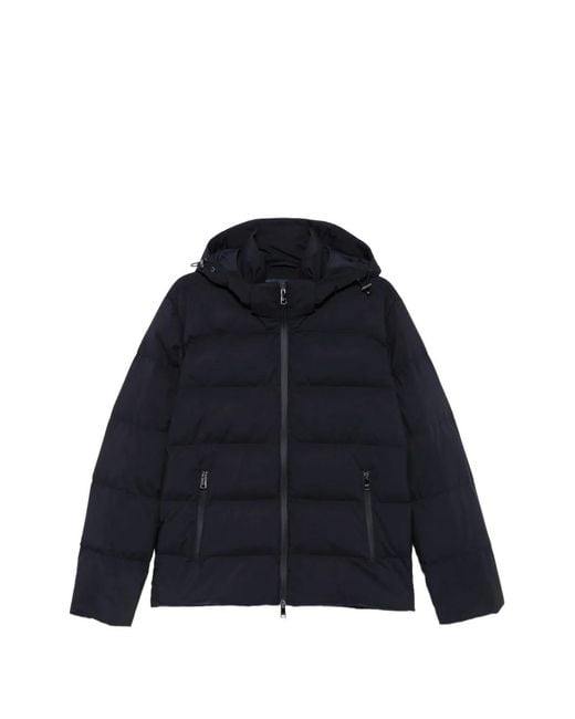 Paul & Shark Blue Down Jacket for men