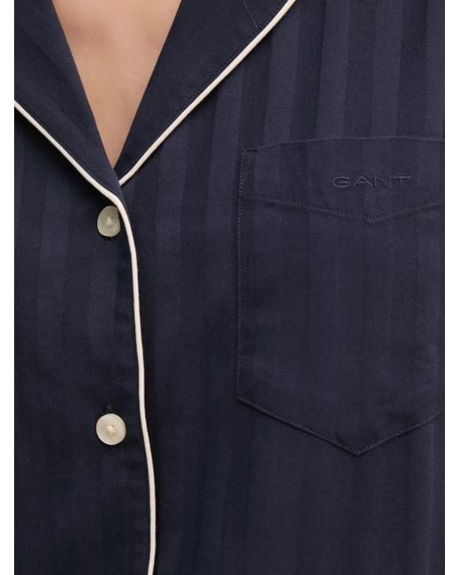 Gant Blue Gestreifter Pyjama