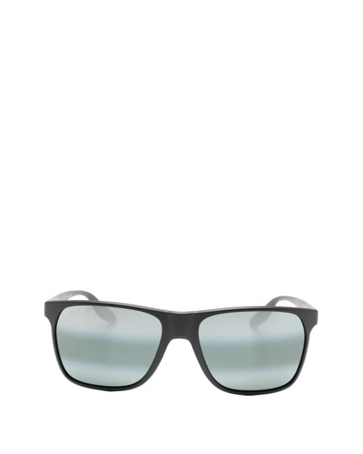 Maui Jim Gray Pailolo Square-Frame Sunglasses